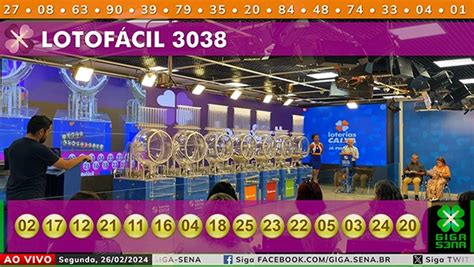 lotofácil 3038 giga sena - resultado da lotofácil 3038